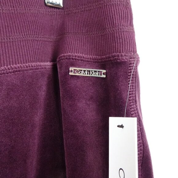 Calvin Klein Velour Pants Women's Plus Size 1X Red Pull On Elastic Waist - Picture 4 of 11